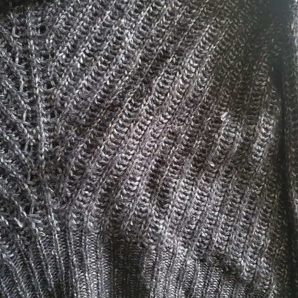 Express Women's Black Metalic Sweater - Picture 4 of 6